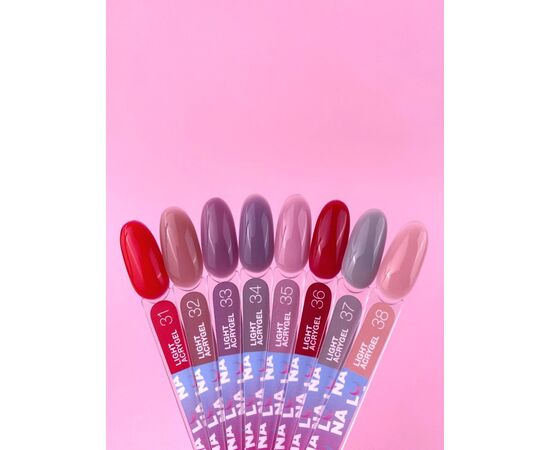 УЦІНКА / LUNAmoon. Light Acrygel #35 Mauve pink, 30 ml, рідкий гель, бузково-рожевий #4