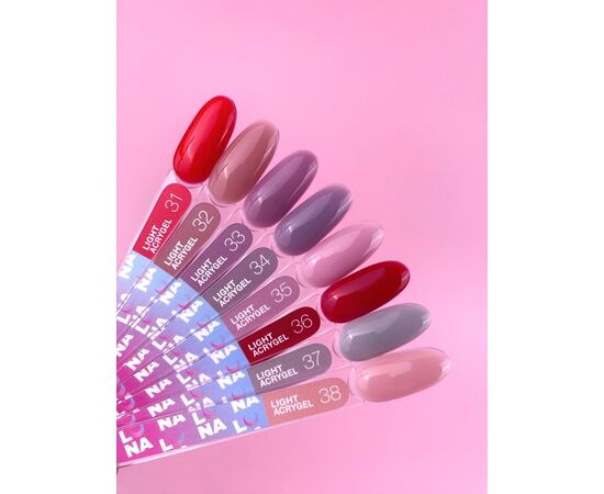УЦІНКА / LUNAmoon. Light Acrygel #35 Mauve pink, 30 ml, рідкий гель, бузково-рожевий #5