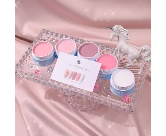 LUNAmoon. Unicorn Shimmer Gel #04, 15 ml, безкислотний моделюючий гель, з шимером #4