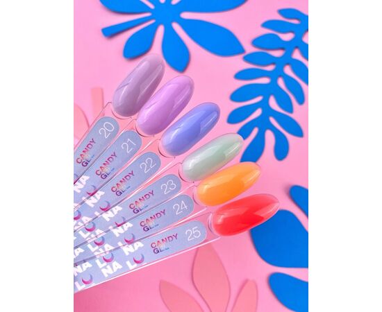 УЦІНКА / LUNAmoon. Candy Builder Gel #24 Bright orange, 15 ml, гель моделюючий, яскраво-помаранчевий #5