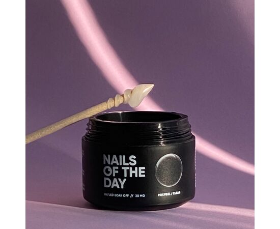 УЦІНКА / NOTD. Polygel, Clear, 30 ml, полігель прозорий дрібнозернистий #2