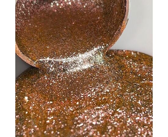 УЦІНКА / NOTN Гель-лак Platinum №03, 12 ml, персиковий зі щільною металевою поталлю #3