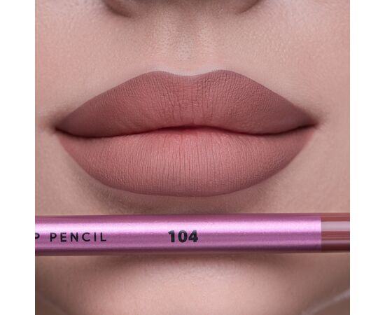 ZOLA. Lip Pencil, #104, Dusty Orchid. Гелевий олівець для губ, приглушений рожево-коричневий #5
