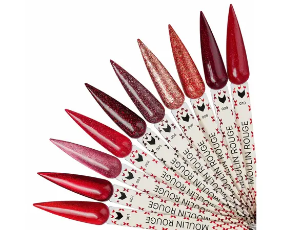 F.O.X. Gel polish, Brilliance, Moulin Rouge #008, 7 ml. Гель-лак з поталлю #2