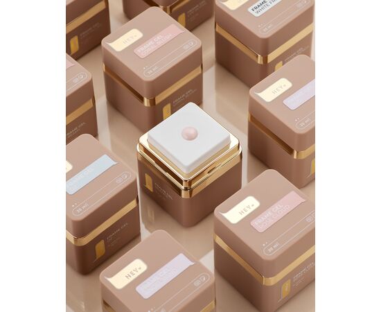 УЦІНКА / HEYLOVE. Frame builder Gel, CORAL BLUSH, 30 ml, універсальний гель для нарощування, бежево-персикови #6
