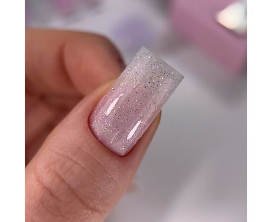 HEYLOVE. Smart gel, HAZE, 15 ml, builder gel in a bottle, гель для нарощування з шимером #2