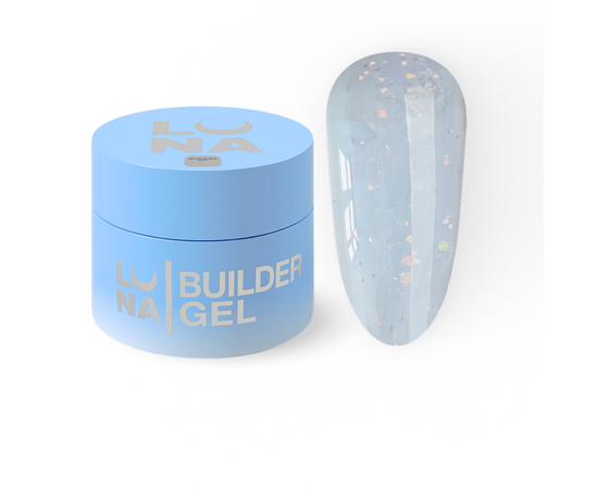 УЦІНКА / LUNAmoon. Diamond Builder Gel #5, 15 ml, гель для нарощування з блискітками #2