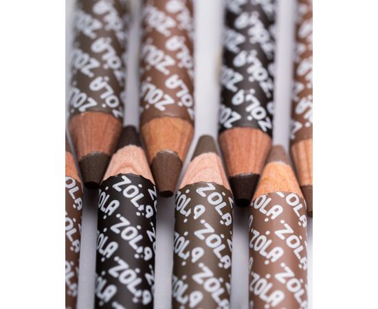 ZOLA. Powder Brow Pencil, Dark Brown. Пудровий олівець для брів, темно-коричневий #3