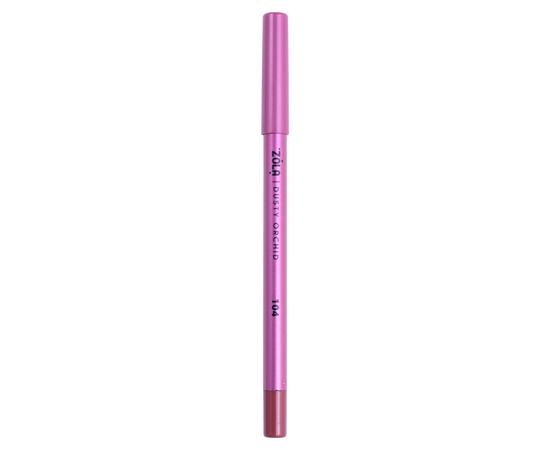 ZOLA. Lip Pencil, #104, Dusty Orchid. Гелевий олівець для губ, приглушений рожево-коричневий #8
