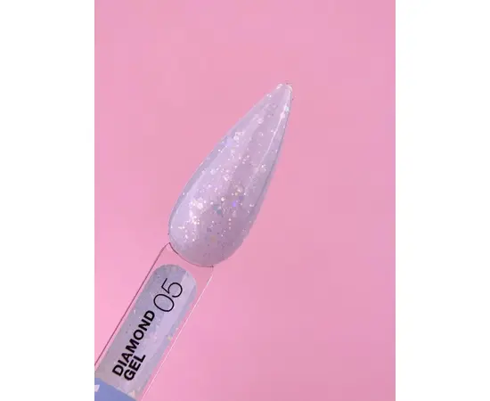 УЦІНКА / LUNAmoon. Diamond Builder Gel #5, 15 ml, гель для нарощування з блискітками #3