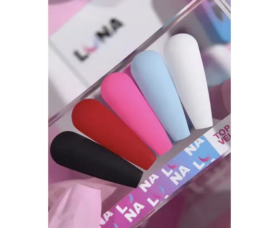 LUNAmoon. VELVET MAX Top, 13 ml, матовий топ без липкого шару #3