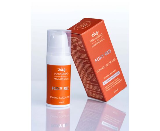 ZOLA x Makarenko x Makarevich. Eyebrow Toning Color Tint, Foxy Red, 10 ml. Тонуюча фарба для брів, рудий #5