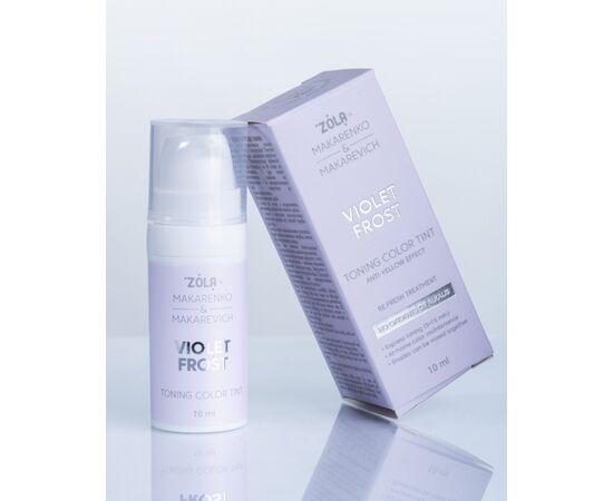 ZOLA x Makarenko x Makarevich. Eyebrow Toning Color Tint, Violet Frost , 10 ml. Тонуюча фарба для брів, нейтралізація жовтого підтону #5