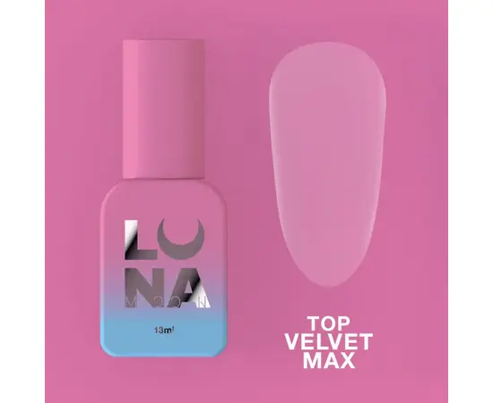 LUNAmoon. VELVET MAX Top, 13 ml, матовий топ без липкого шару #2