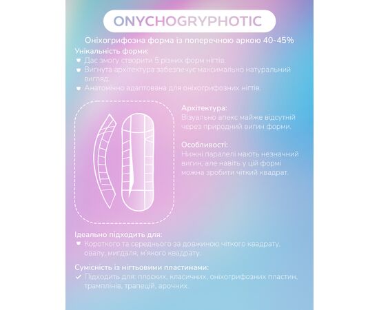 You Are Cute. Top nail forms, mix. Набір верхніх форм для нарощування нігтів 12в1 #12