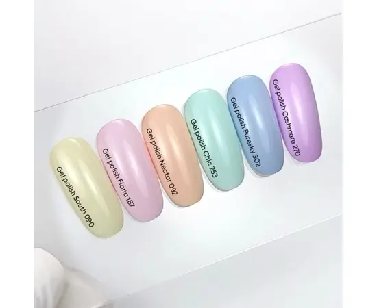 NOTD. Gel Polish, Puresky, #302, 10 ml. Гель-лак, пастельно-блакитний #3