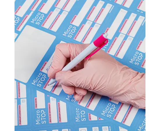 MICROSTOP. Наліпки на контейнер для Dez Professional, 10 шт/лист #2