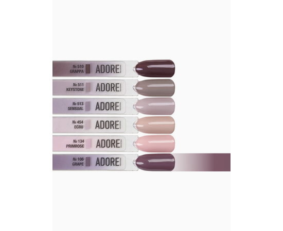 ADORE. Gel Polish, #106, Grape, 12 ml. Гель-лак, приглушений виноградний #4