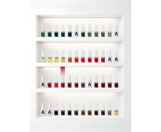 ADORE. Gel Polish, #154, Royal, 12 ml. Гель-лак, колорівський червоний #6