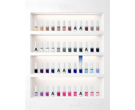 ADORE. Gel Polish, #170, Blue, 12 ml. Гель-лак, класичний синій #5