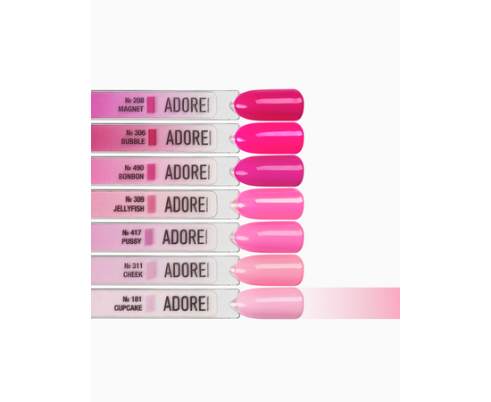 ADORE. Gel Polish, #181, Cupcake, 12 ml. Гель-лак, світло-рожевий #4