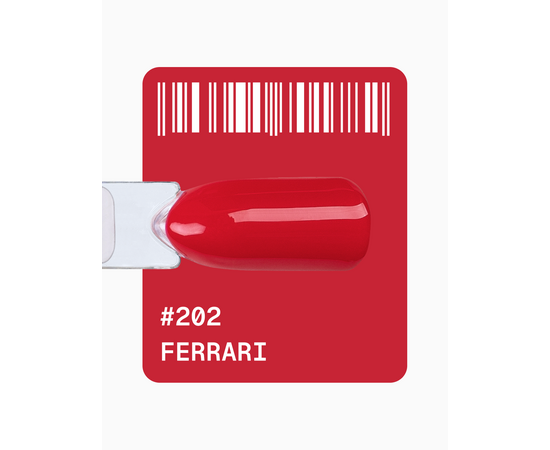 ADORE. Gel Polish, #202, Ferrari, 12 ml. Гель-лак, червоний феррарі #2
