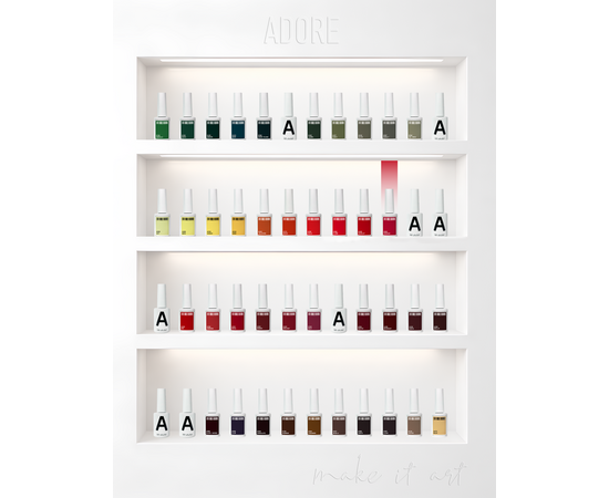 ADORE. Gel Polish, #202, Ferrari, 12 ml. Гель-лак, червоний феррарі #5