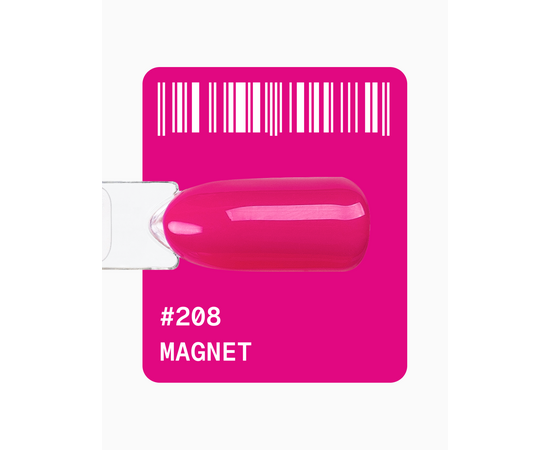 ADORE. Gel Polish, #208, Magnet, 12 ml. Гель-лак, світла маджента #2