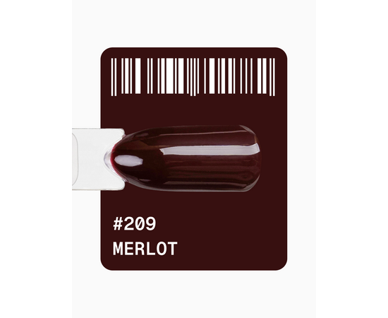 ADORE. Gel Polish, #209, Merlot, 12 ml. Гель-лак, глибокий винний #2