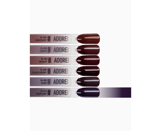 ADORE. Gel Polish, #214, Eggplant, 12 ml. Гель-лак, баклажан #4