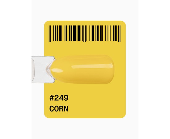 ADORE. Gel Polish, #249, Corn, 12 ml. Гель-лак, справжній жовтий #2