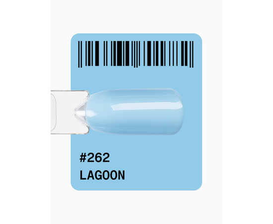 ADORE. Gel Polish, #262, Lagoon, 12 ml. Гель-лак, блакитний #2