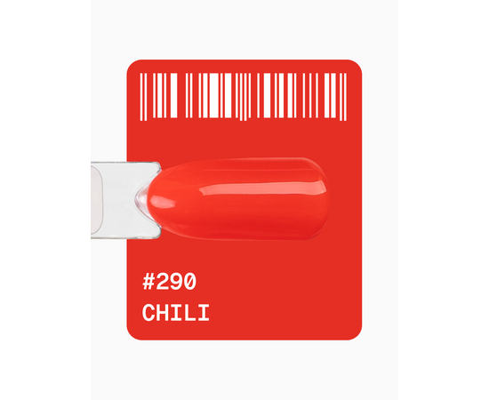 ADORE. Gel Polish, #290, Chili, 12 ml. Гель-лак, вогняний чілі #2