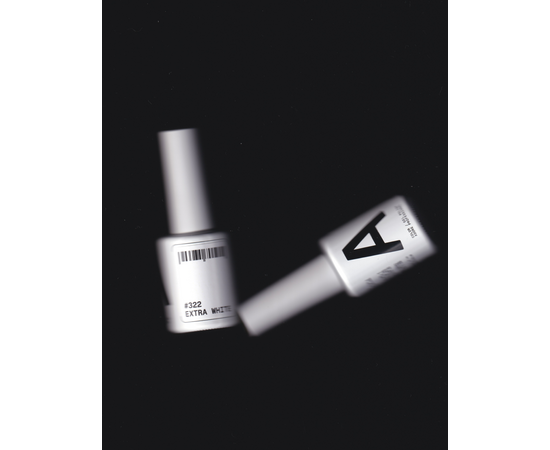 ADORE. Gel Polish, #322, Extra white, 12 ml. Гель-лак, екстра-білий високопігментований #3