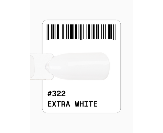ADORE. Gel Polish, #322, Extra white, 12 ml. Гель-лак, екстра-білий високопігментований #2