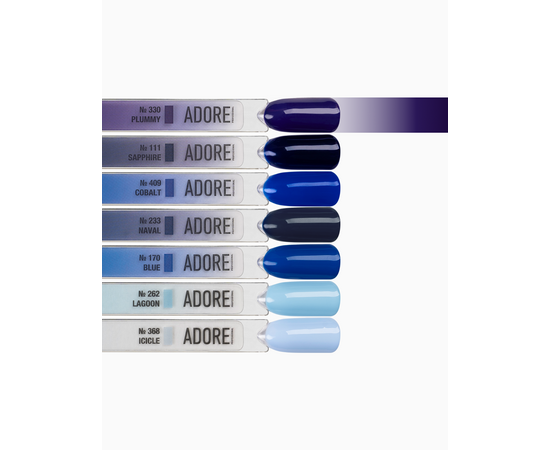 ADORE. Gel Polish, #330, Plummy, 12 ml. Гель-лак, сливово-синій #4