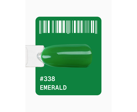 ADORE. Gel Polish, #338, Emerald, 12 ml. Гель-лак, насичений зелений #2