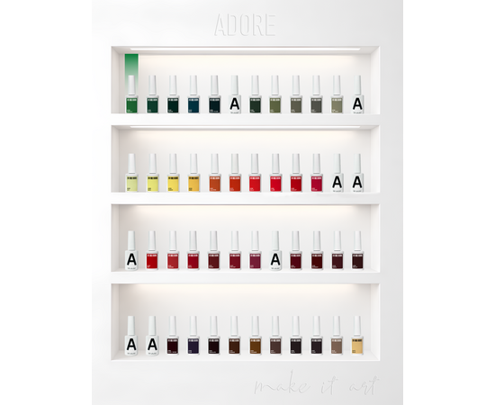 ADORE. Gel Polish, #338, Emerald, 12 ml. Гель-лак, насичений зелений #5