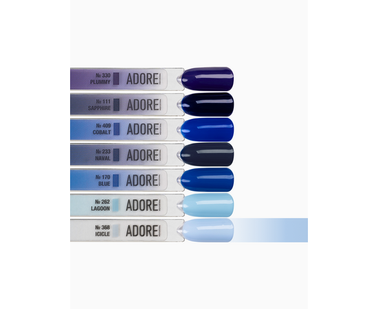 ADORE. Gel Polish, #368, Icicle, 12 ml. Гель-лак, блакитний лід #4