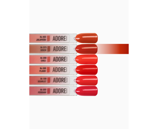 ADORE. Gel Polish, #373, Brick, 12 ml. Гель-лак, теракотово-цегляний #4