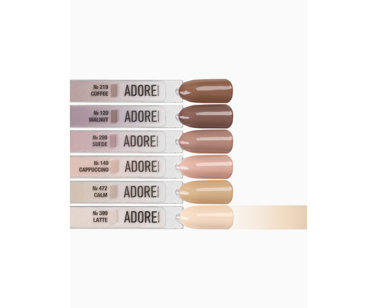 ADORE. Gel Polish, #399, Latte, 12 ml. Гель-лак, молочна пінка #4