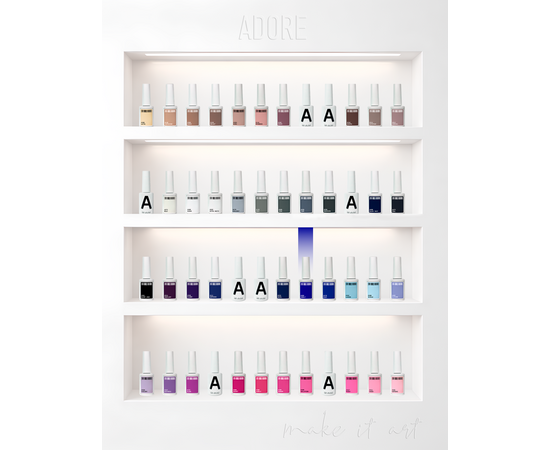 ADORE. Gel Polish, #409, Cobalt, 12 ml. Гель-лак, синій насичений #5