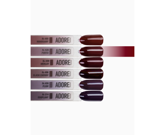 ADORE. Gel Polish, #428, Porto, 12 ml. Гель-лак, портвейн #4