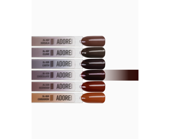 ADORE. Gel Polish, #429, Chocolate, 12 ml. Гель-лак, темно-шоколадний з мікроблиском #4