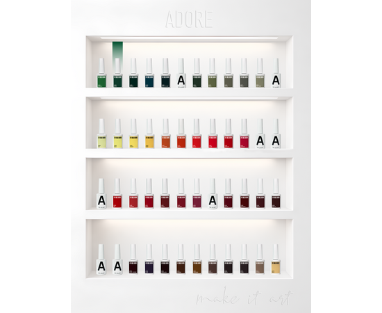 ADORE. Gel Polish, #430, Basil, 12 ml. Гель-лак, холодний темно-зелений #5
