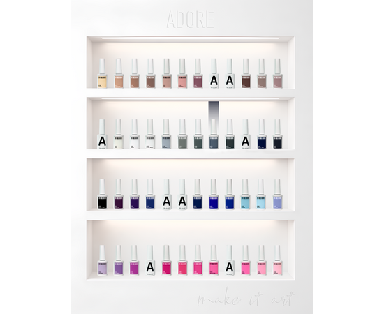 ADORE. Gel Polish, #458, Fumo, 12 ml. Гель-лак, прохолодний сірий #5