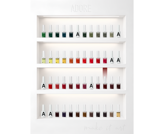ADORE. Gel Polish, #495, Mahogany, 12 ml. Гель-лак, глибокий махагоновий #5