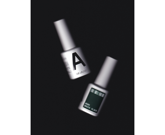 ADORE. Gel Polish, #500, Green black, 12 ml. Гель-лак, темний бутилочно-зелений #3