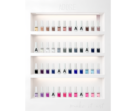 ADORE. Gel Polish, #513, Sensual, 12 ml. Гель-лак, сіро-ліловий світлий #5