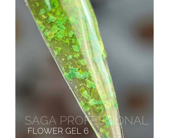 SAGA. Flower Gel, 5 ml, #06. Гель з сухоцвітами #2